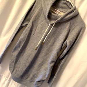 Maternity cowl neck sweatshirt